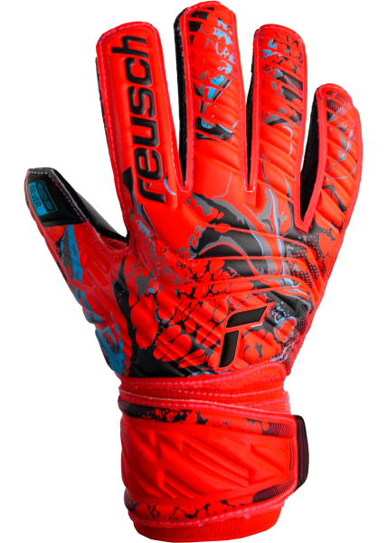 Reusch Attrakt Silver Junior 5372215 3333 black red front